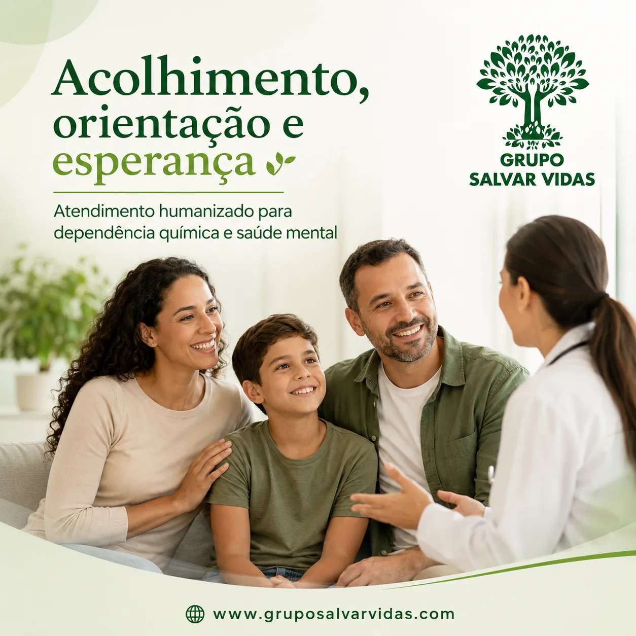 Imagem institucional Grupo Salvar Vidas acolhimento