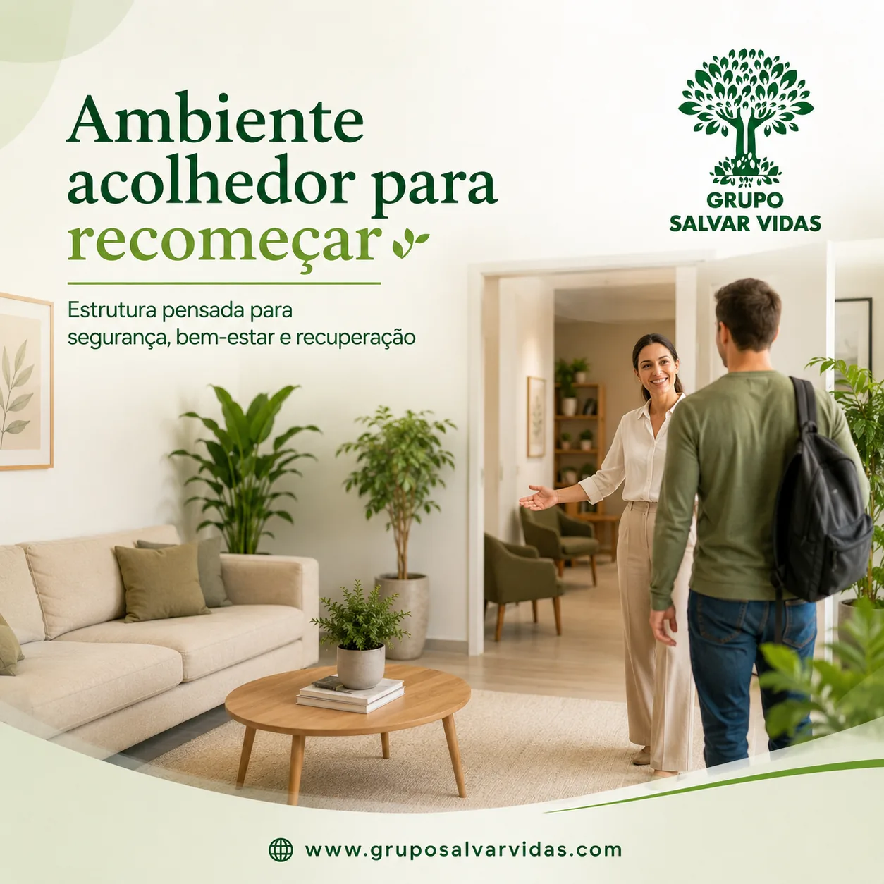 Imagem institucional Grupo Salvar Vidas ambiente