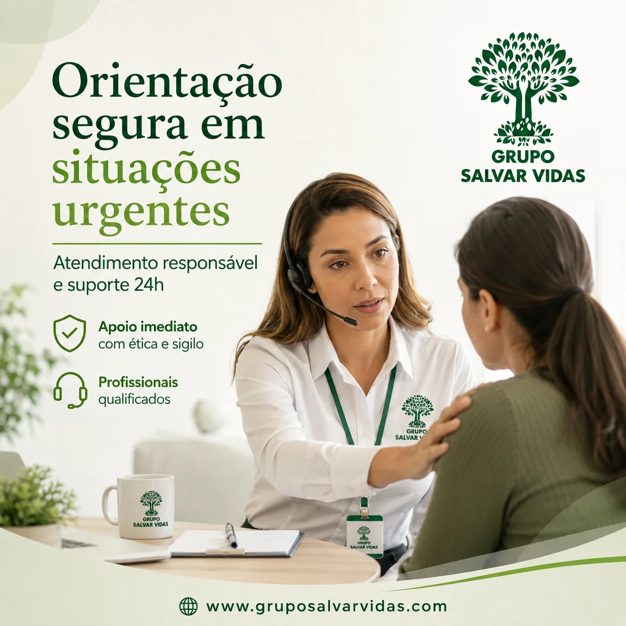 Imagem institucional Grupo Salvar Vidas urgencia
