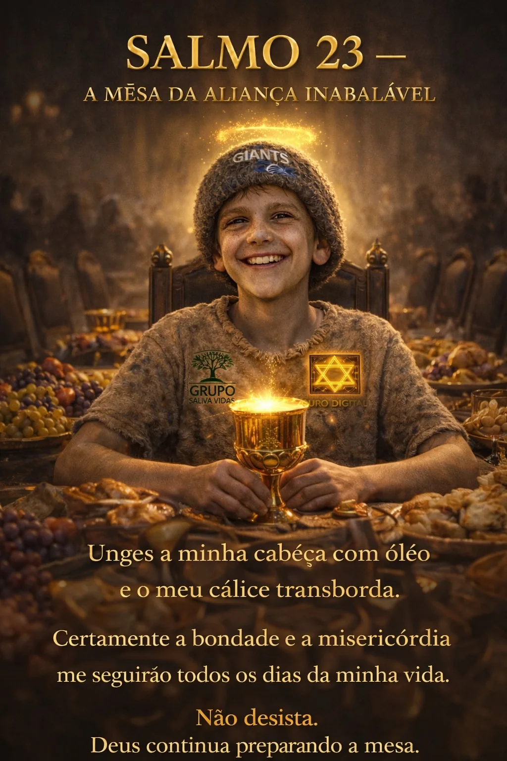 Salmo 23 e mesa da esperança Grupo Salvar Vidas