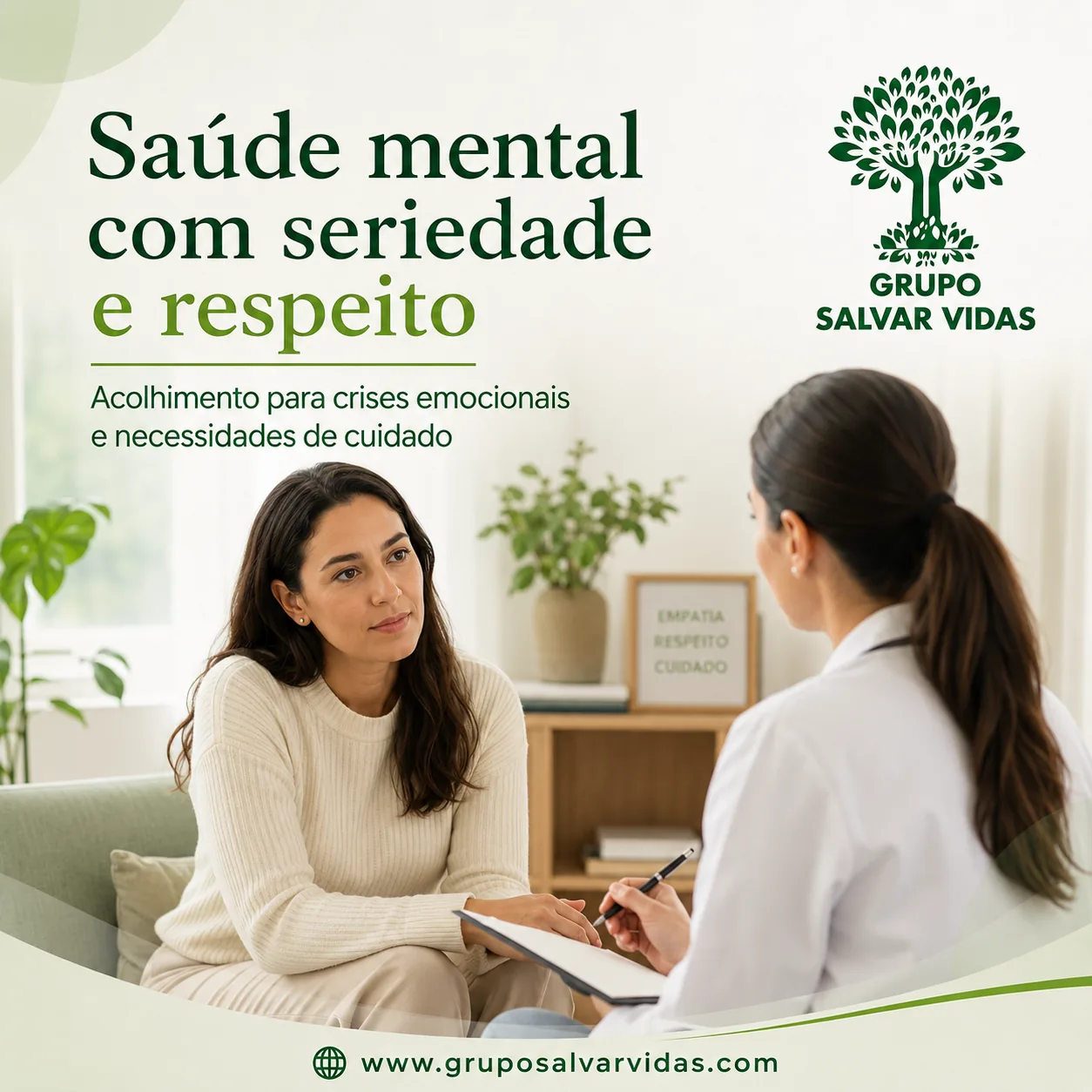 Imagem institucional Grupo Salvar Vidas mental