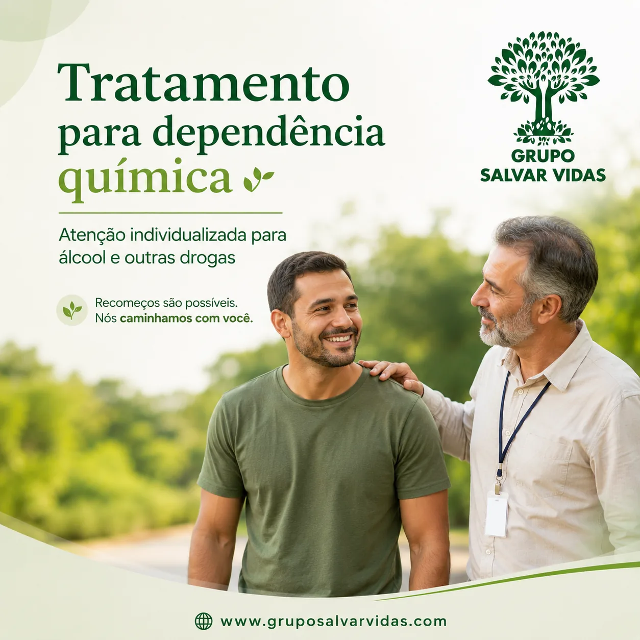 Imagem institucional Grupo Salvar Vidas dependencia